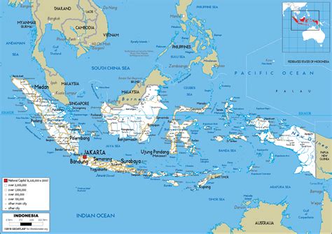 Large Size Political Map Of Indonesia Worldometer | Images and Photos ...