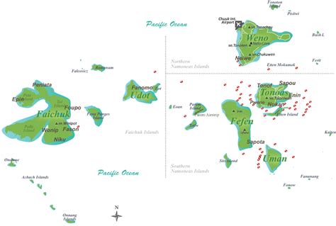 Sightseeing Map Chuuk – Federated States of Micronesia