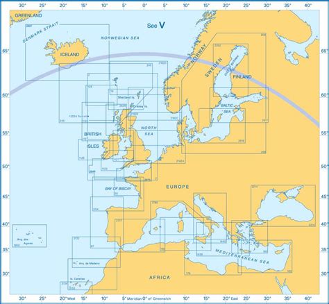 Admiralty Charts - North-East Atlantic - Europe - Mediterranean Small-Scale Charts A2 16