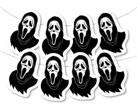 Ghostface Banner Ghostface Mask Ghostface Party Supplies - Etsy Ireland