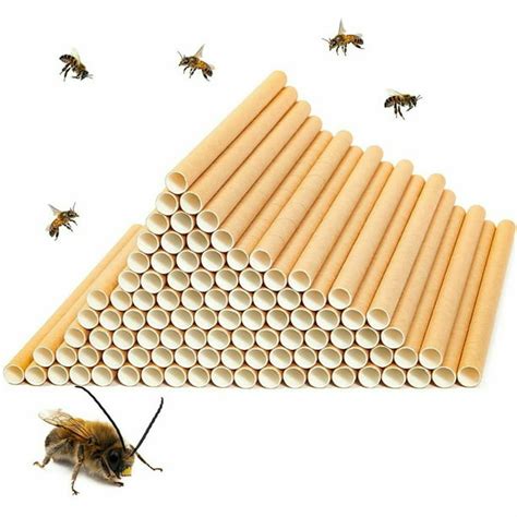 100 Pack 6" Mason Bees Nesting Cardboard Tubes for Bee Houses - Walmart.com