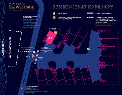 Napili Bay Map — Maui Westside