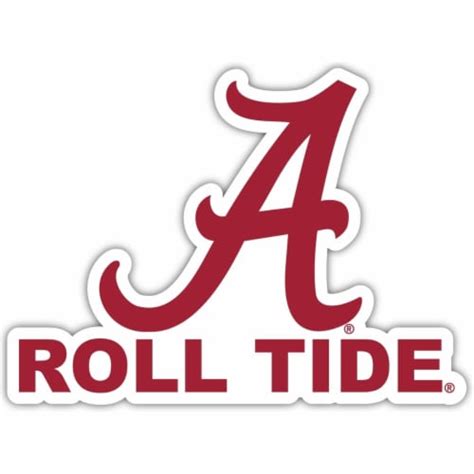 Alabama Crimson Tide 10-Inch On One Of Its Sides Ncaa Durable School ...