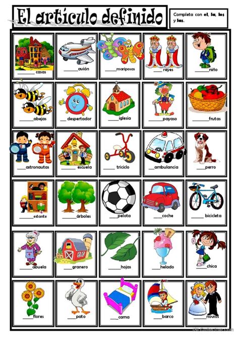 EL ARTÍCULO DEFINIDO comprensión lec…: English ESL worksheets pdf & doc