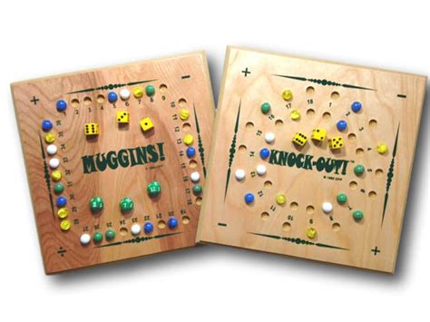 Muggins Math Game (Revised Wood Board with Knockout) | Old-Fashioned ...