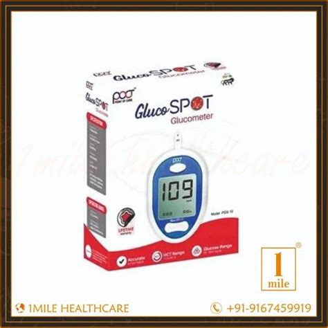 POCT Glucospot Blood Glucose Monitor Meter Kit . Glucometer Sugar Check ...