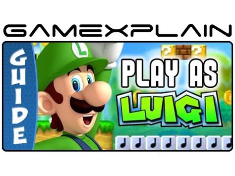 Play as luigi on new super mario bros 2 3ds - lsseosdseo