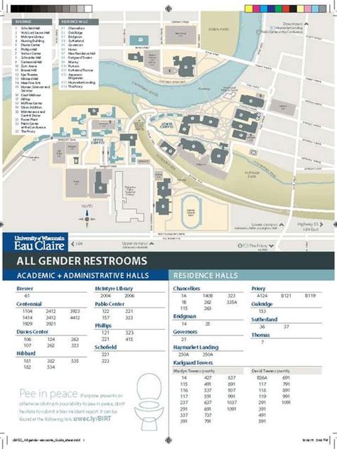 Uw Eau Claire Campus Map – Map Vector