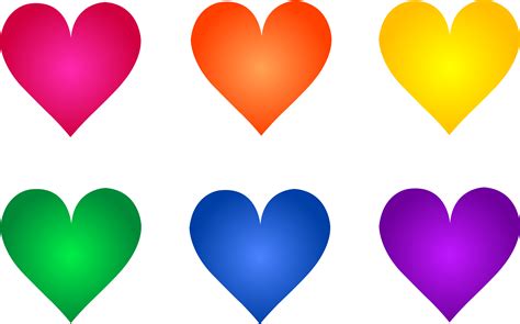 Rainbow Heart Clip Art - ClipArt Best