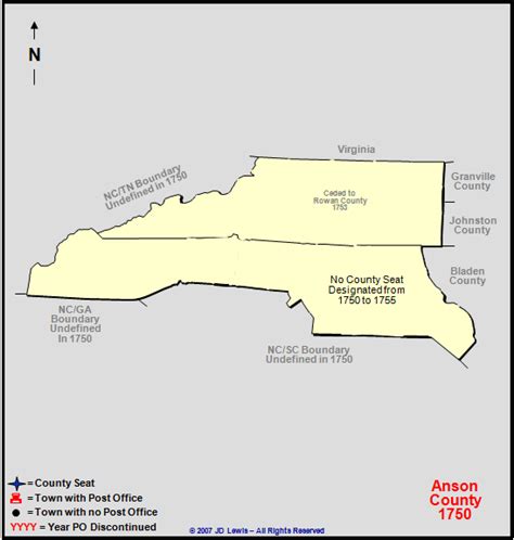 Anson County, NC - 1750