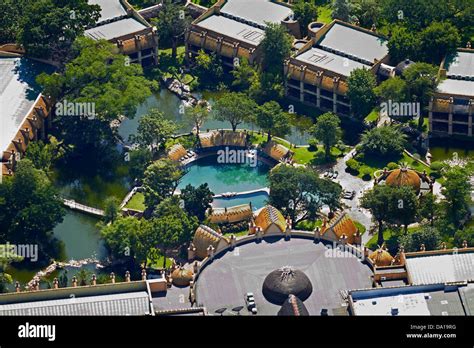 The Kingdom Hotel , Victoria Falls, Zimbabwe, Africa - aerial Stock ...