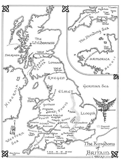 The Maps from Bernard Cornwell's Warlord Chronicles Trilogy : r/MapPorn