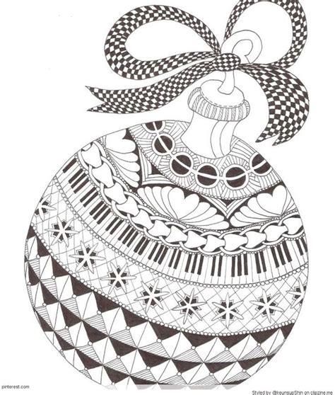 168 best Christmas Zentangle images on Pinterest