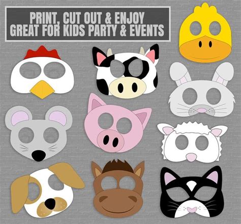 Free Printable Animal Masks Pdf