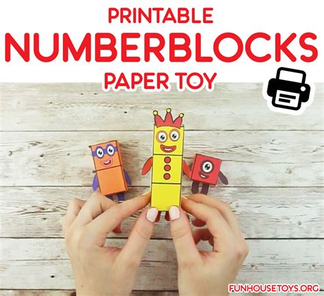 Printable Numberblocks Paper Toy Preschool Printables, Preschool ...