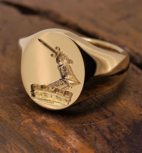 Seal Engraved Crest | Mens ring designs, Signet ring, Rings for men