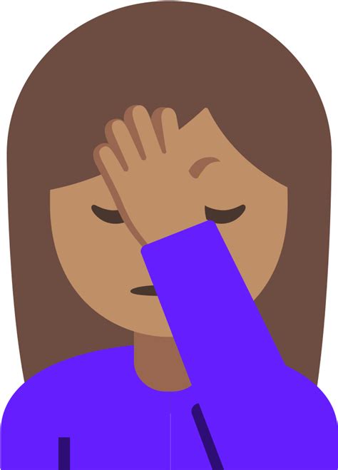 Transparent Facepalm Emoji Png - Hand To Head Emoji Clipart - Full Size Clipart (#5482754 ...