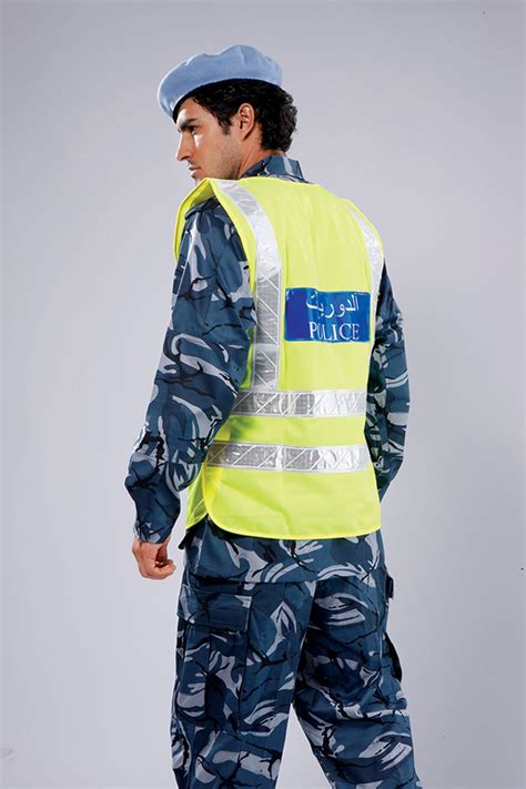 Vest Reflective Yellow for Qatar Traffic Police