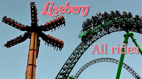 LISEBERG ALL RIDES 2024 +height limits - YouTube