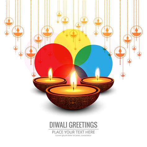 Beautiful greeting card for festival happy diwali background vec 252160 Vector Art at Vecteezy