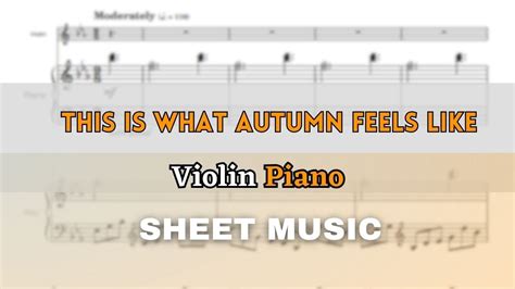 JVKE - This Is What Autumn Feels Like | Violin and Piano (Sheet Music ...