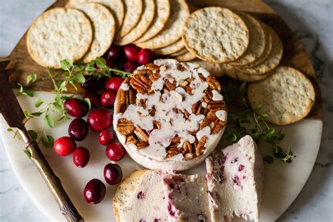 Vegan White Stilton with Cranberries and Pecans — 86 Eats