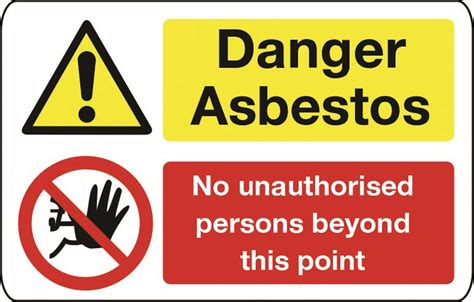 Danger Asbestos sign 7 - Stocksigns