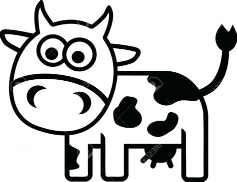 Outline Of A Cow | Free download on ClipArtMag