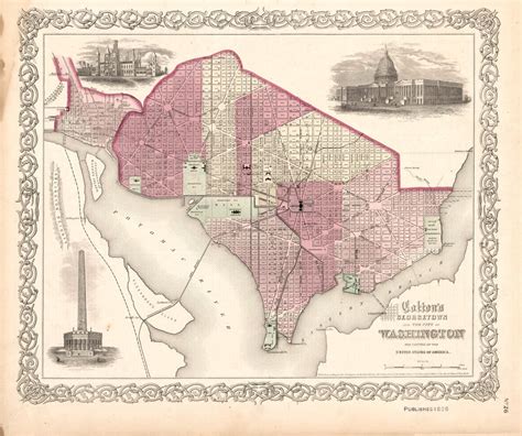 Historic Map - Washington Territory - 1865 | World Maps Online