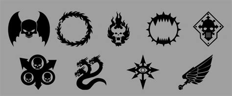 Find and download icons and symbols from the Warhammer 40K universe
