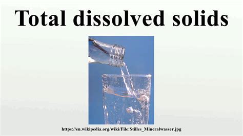 Total dissolved solids - YouTube