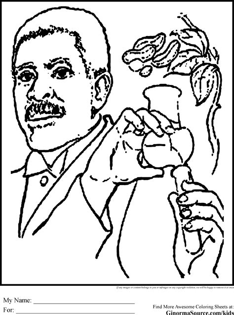 George Washington Carver Coloring Page - Coloring Home