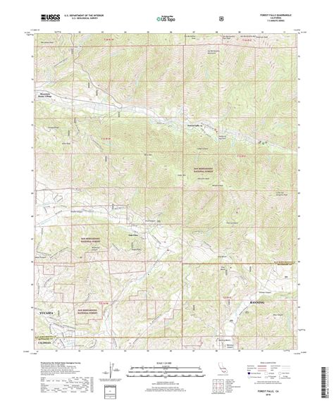 MyTopo Forest Falls, California USGS Quad Topo Map