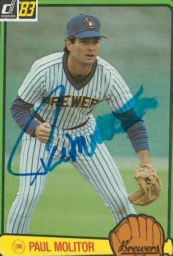 Paul Molitor Autographs and Memorabilia | Sports, Baseball