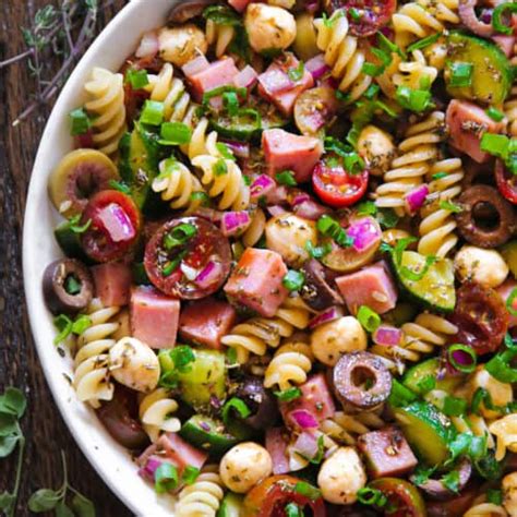 Ham Pasta Salad (20-Minute Recipe) - Julia's Album