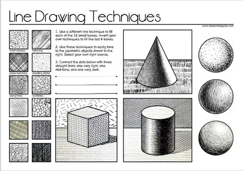 Shading Techniques Worksheets