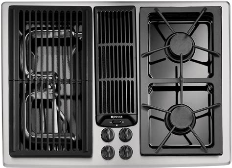 JennAir JGD8130ADS 30 Inch Gas Cooktop withTwo Sealed Burners, Modular Grill, Downdraft ...