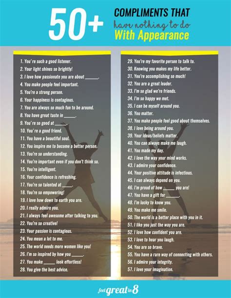 50+ Compliments That Have Nothing to Do With Appearance