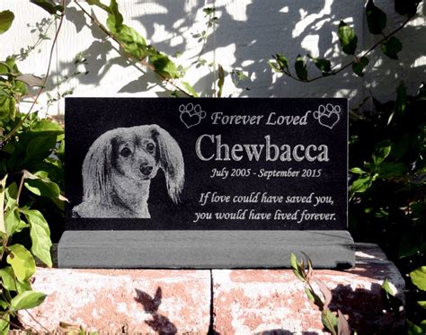 PERSONALIZED Pet Memorial Stone Engraved Stone Customized Grave Marker ...