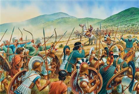 Achaemenids and Greeks clash | Guerras greco persas, Batalla de platea, Grecia antigua