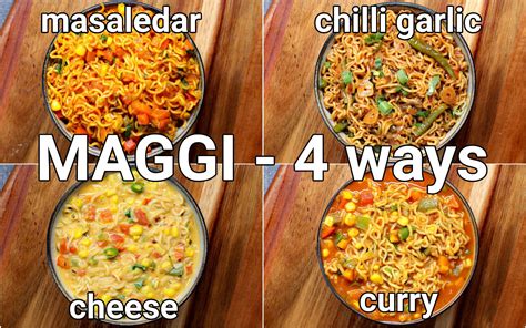 maggi noodles recipe | maggi masala 4 ways | cheese & vegetable maggi