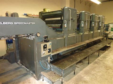 Four colour used offset printing machines HEIDELBERG SM 102 VP OFFSET