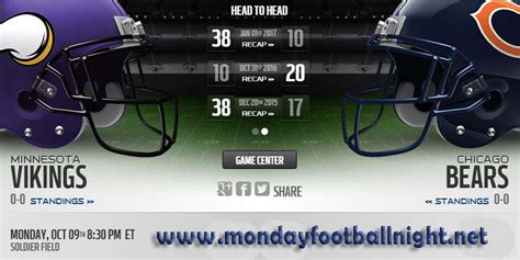 Vikings vs Bears Live Stream, Game Info, Matchups