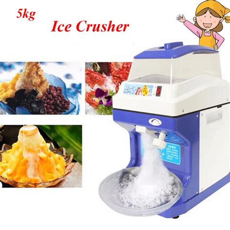 Crushed Ice Machine Large Commercial Electricity Ice Crusher with 5kg ...