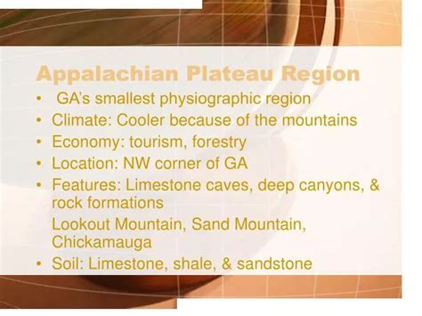 PPT - Appalachian Plateau Region PowerPoint Presentation, free download ...