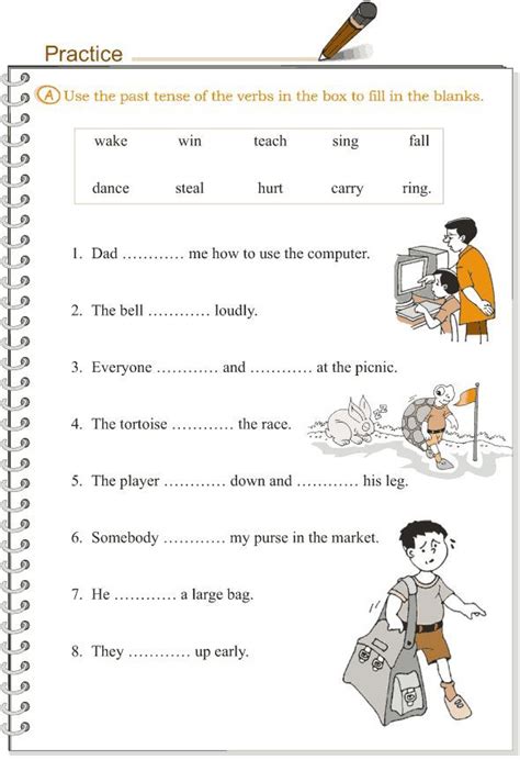 Past Tense Worksheets For Grade 1 Pdf - kidsworksheetfun