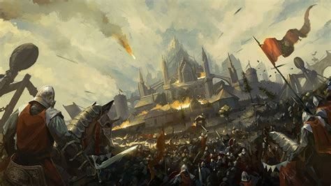 #Fantasy #Battle #Army #Castle #Knight #Warrior #1080P #wallpaper # ...