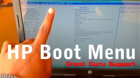 hp AMD E1 Boot menu || how to HP 1000 Laptop Pen Drive Boot ..!! - YouTube