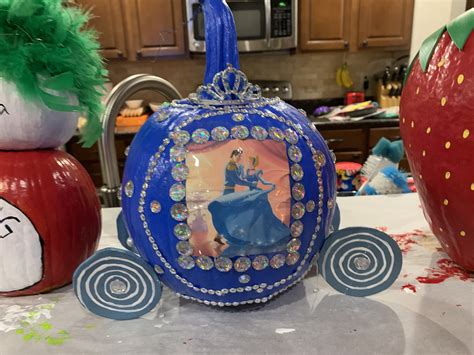 Cinderella Painted Pumpkin