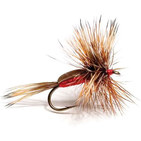 6pcs Aventik Humphy Red Flies Dry Trout Nymph Caddis Fly Fishing Flies ...